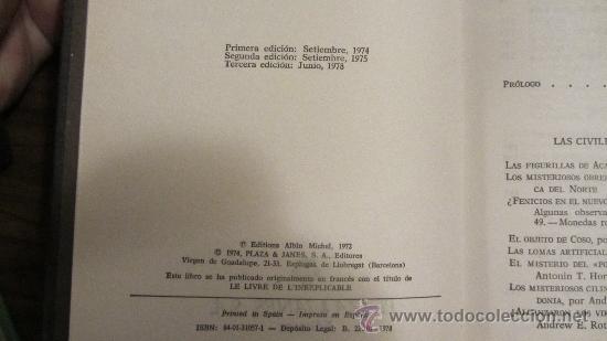 Libros de segunda mano: COLECCION OTROS MUNDOS - EL LIBRO DE LO INEXPLICABLE - A - Foto 2