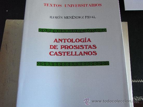 Libros de segunda mano: Antolog&iacute;a de prosistas castellanos.
