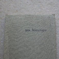 Libros de segunda mano: TRES HOMENAJES. A PABLO PICASSO. A JUAN GRIS. A JOAN MIRÓ. MADRID, THEO EDICIONES, 1978.. Lote 39174909