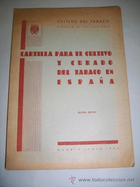 Second hand books: CARTILLA para el cultivo y curado del tabaco en Espa&ntilde;a