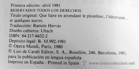 Libros de segunda mano: MIENTRAS LLEGA EL FONTANERO - Foto 2