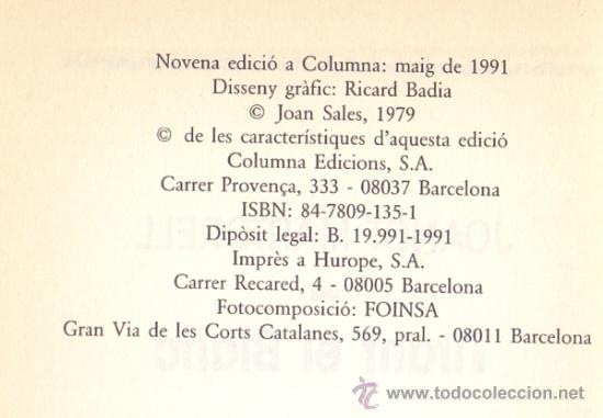 Libros de segunda mano: JOANOT MARTORELL / TIRANT EL BLANC . ED  COLUMNA 1991 - Foto 3