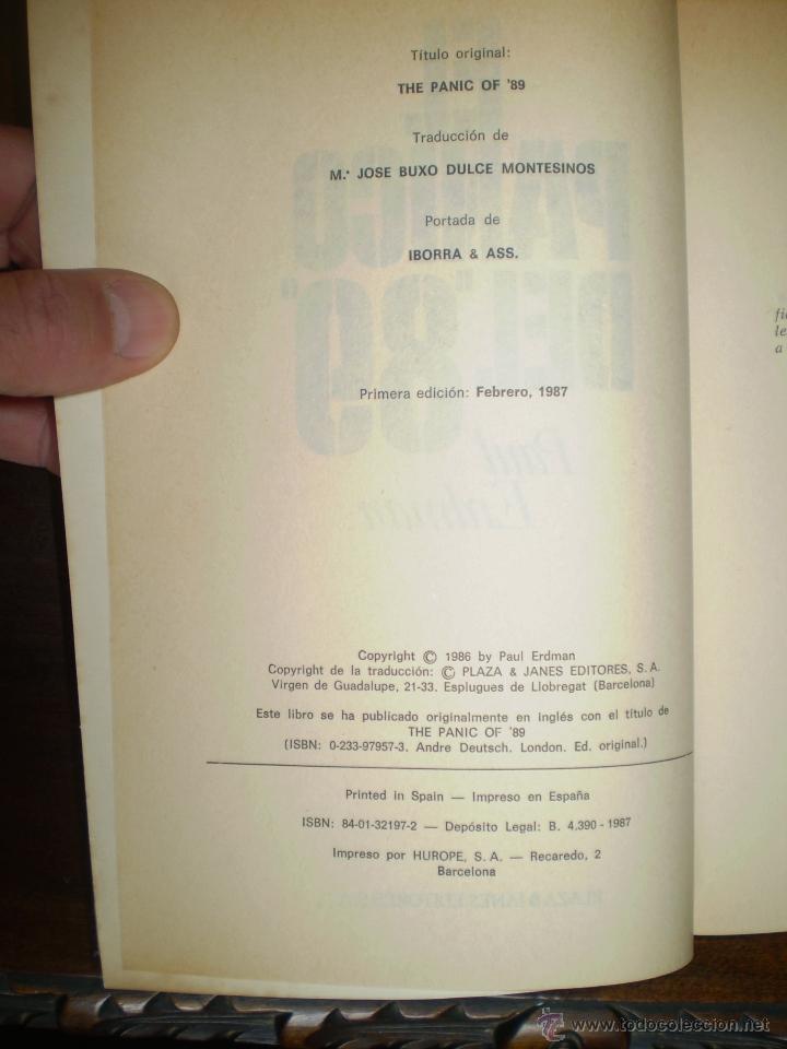 Libros de segunda mano: EL PANICO DEL 89 - Foto 3