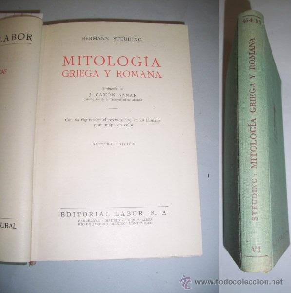 Libros de segunda mano: STEUDING, Hermann. Mitolog&iacute;a griega y romana - Foto 1