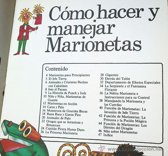 Libros de segunda mano: C&Oacute;MO HACER Y MANEJAR MARIONETAS - ED. PLESA - SM - 1977 - Foto 3