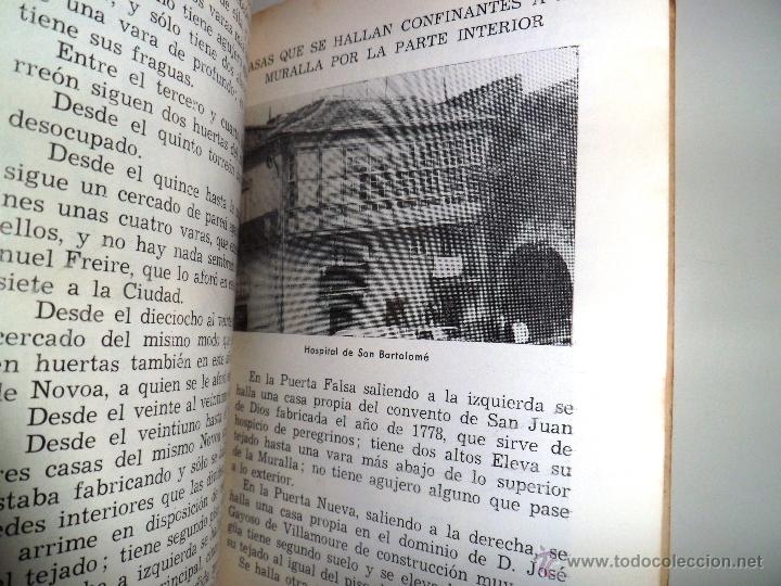 Libros de segunda mano: ORIGEN DE LAS EDIFICACIONES ADOSADAS A LA MURALLA DE LUGO. 1&ordf; ED (1972) - Foto 9