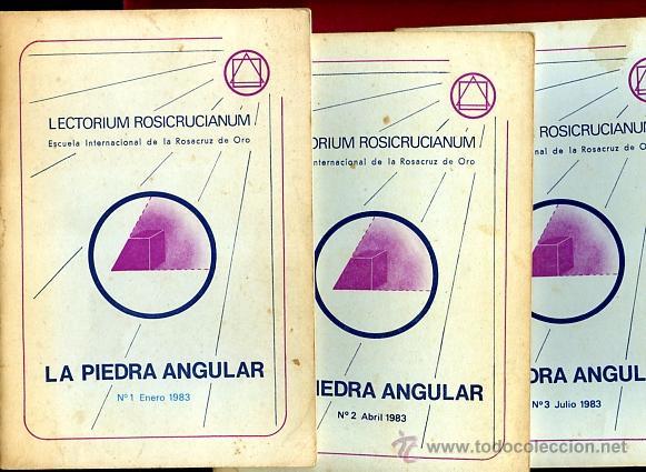 Libros de segunda mano: LECTORIUM ROSICRUCIANUM,,LA PIEDRA ANGULAR, 1983 , n&ordm; 1, 2, 3 y 4 - Foto 1