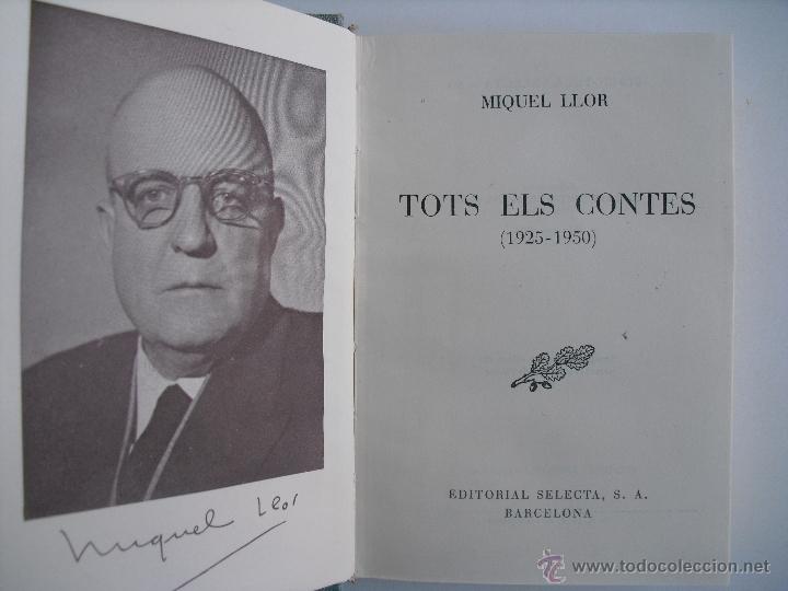 Libros de segunda mano: Tots els contes (1925 - 1950). Llor Miquel - Foto 1