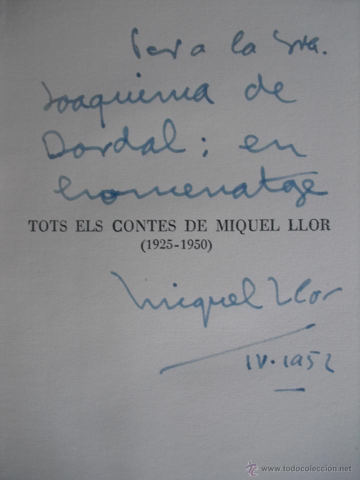 Libros de segunda mano: Tots els contes (1925 - 1950). Llor Miquel - Foto 2