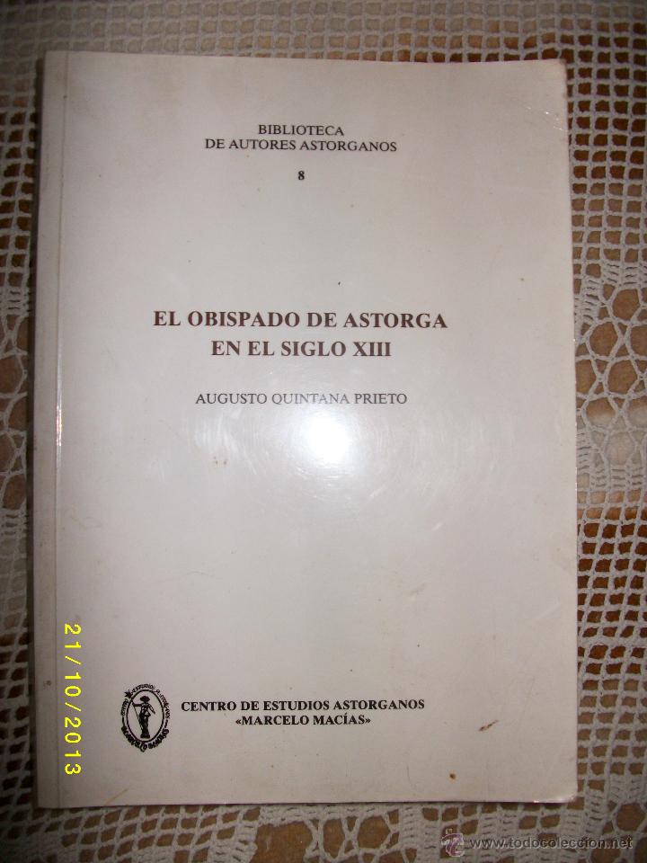 Libros de segunda mano: EL OBISPADO DE ASTORGA EN EL SIGLO XIII - Foto 1