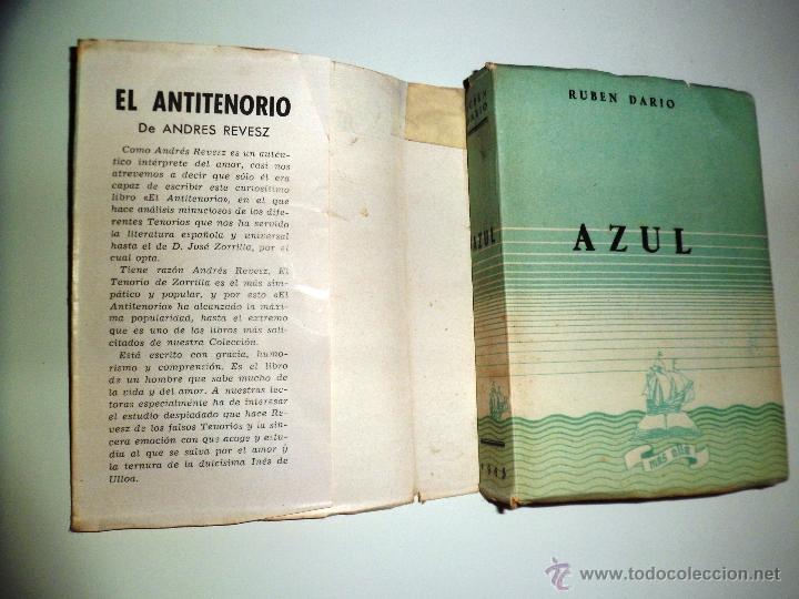 Libros de segunda mano: AZUL... RUBEN DARIO. (1945) MINI LIBRO12,4X9,5CM - Foto 3