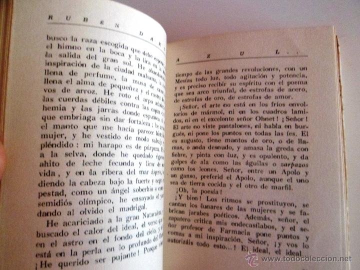 Libros de segunda mano: AZUL... RUBEN DARIO. (1945) MINI LIBRO12,4X9,5CM - Foto 11