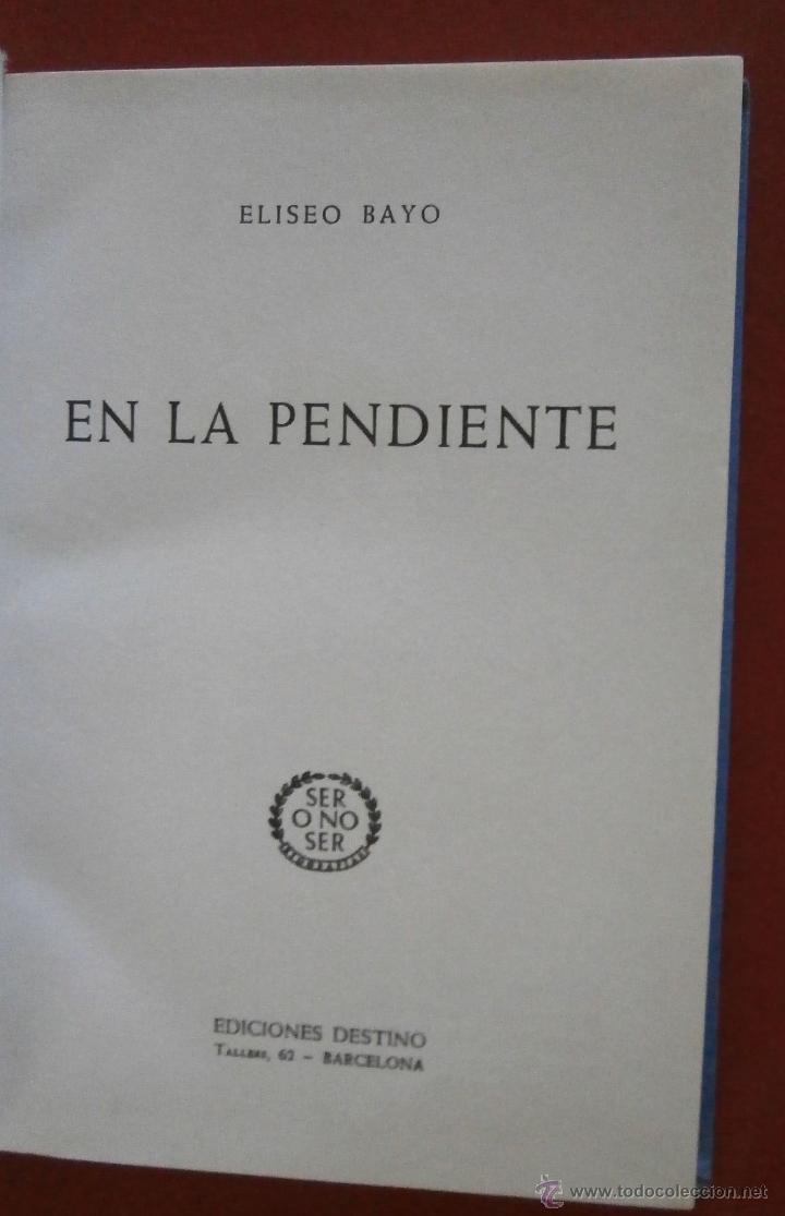 Libros de segunda mano: En la Pendiente. Eliseo Bayo - Foto 1