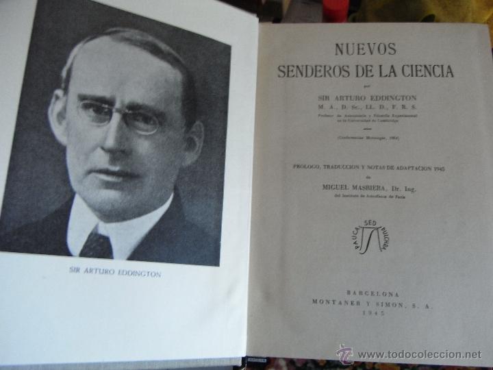Libros de segunda mano: Nuevos senderos de la ciencia. A. Eddington. - Foto 1