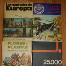 Libros de segunda mano: LOTE DE 4 LIBROS DE LA CAI -AÑOS70-EUROPA COCINA FOTOGRAFIA Y FLORES Y PLANTAS.