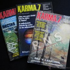 Libros de segunda mano: LOTE REVISTAS KARMA 7 PARAPSICOLOGÍA ESOTERISMO OVNIS UFOLOGÍA MISTERIO SECTAS MAGIA REVISTA 180 217