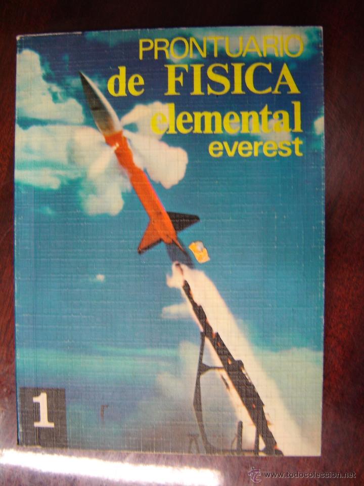 Libros de segunda mano: Prontuario de F&iacute;sica Elemental - Foto 1
