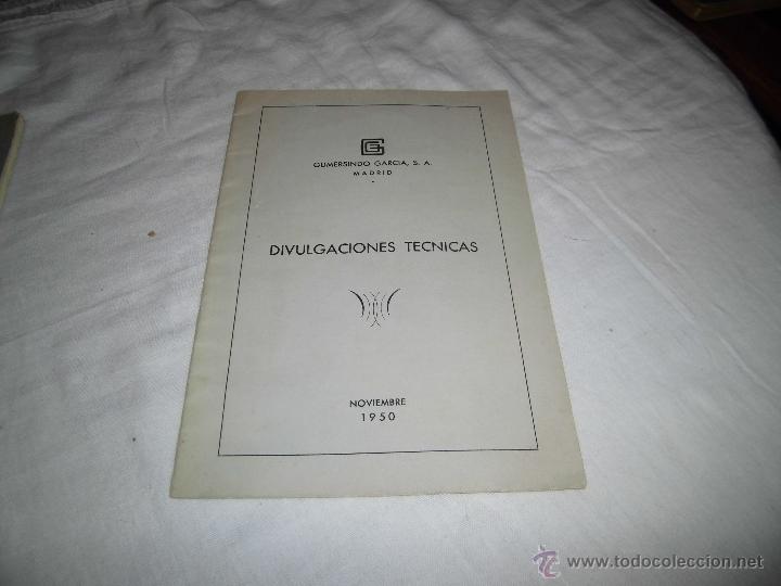 Livres d'occasion: DIVULGACIONES TECNICAS.-TRABAJOS DE EMBUTICION EN PRENSAS A DOBLE EFECTO.GUMERSINDO GARCIA MADRID 19