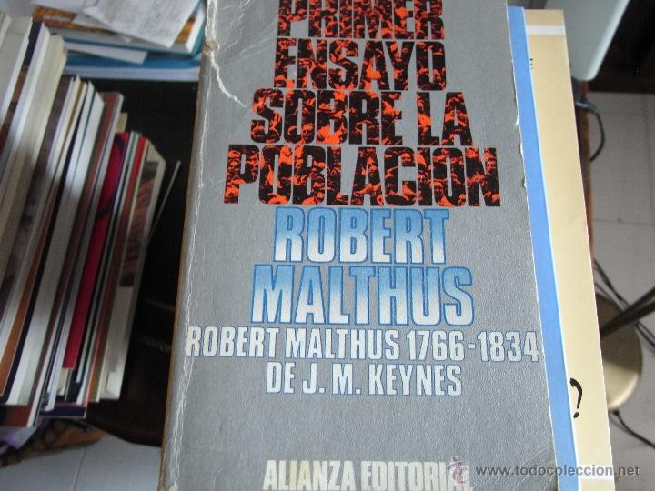 Libros de segunda mano: Primer ensayo sobre la poblaci&oacute;n. R. Malthus. - Foto 1