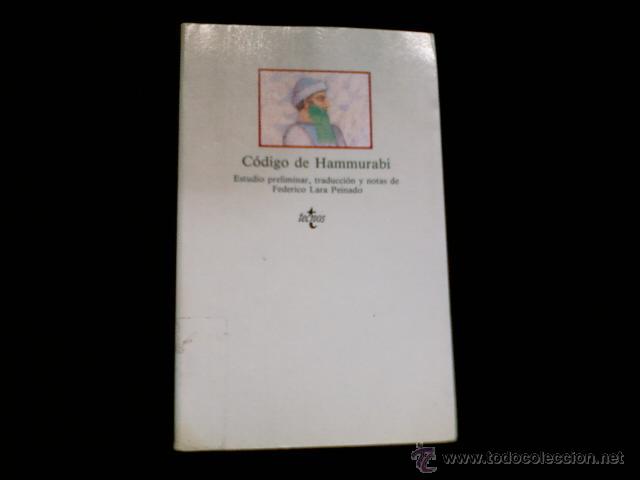 Libros de segunda mano: CODIGO DE HAMMURABI. TECNOS. - Foto 1