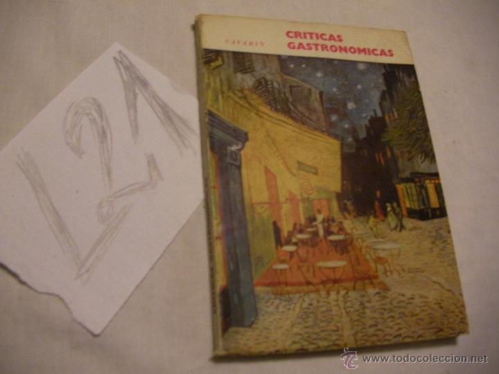 Libros de segunda mano: CRITICAS GASTRONOMICAS - SAVARIN  - ENVIO GRATIS A ESPA&Ntilde;A - Foto 1
