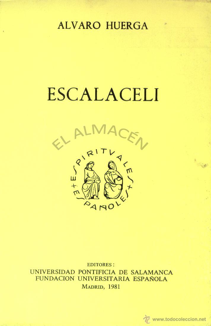Libros de segunda mano: ESCALACELI (&Aacute;LVARO HUERGA) - 1981 - AGOTADO, SIN USAR JAM&Aacute;S. - Foto 1
