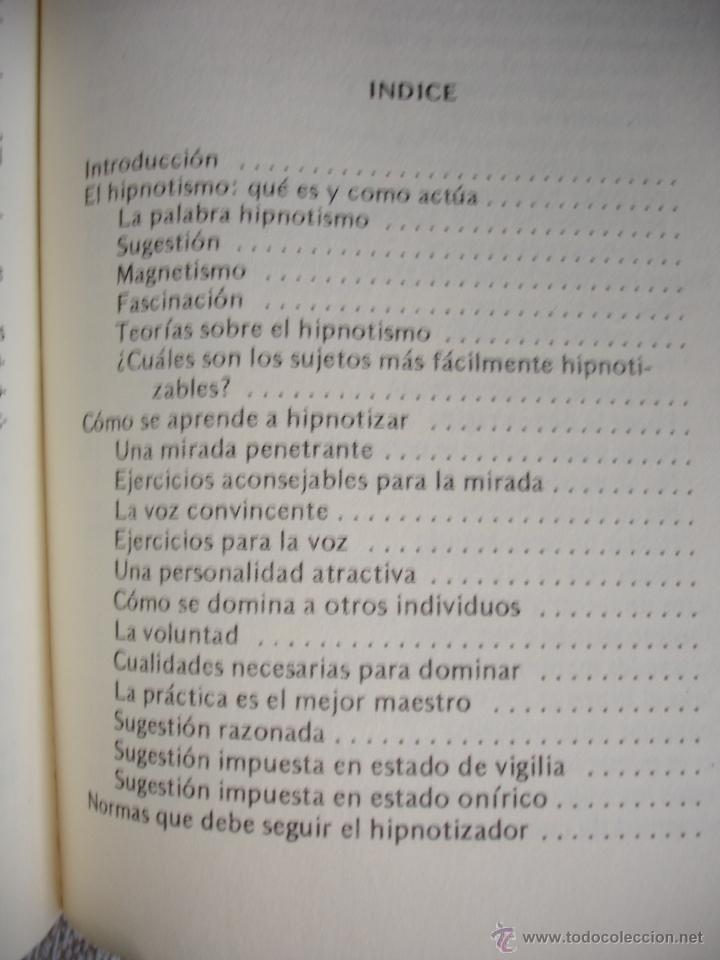 Libros de segunda mano: APRENDER A HIPNOTIZAR - de G. C. PIETRANGELI - Foto 3