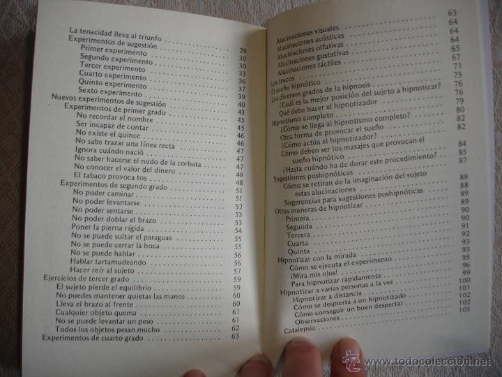 Libros de segunda mano: APRENDER A HIPNOTIZAR - de G. C. PIETRANGELI - Foto 4
