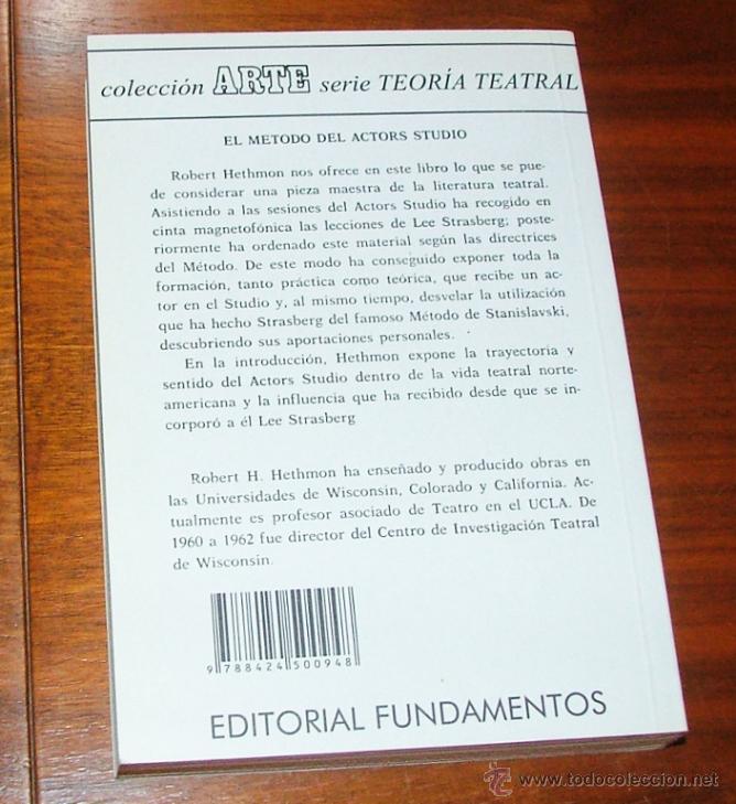 Libros de segunda mano: EL M&Eacute;TODO DEL ACTORS STUDIO. CONVERSACIONES CON LEE STRASBERG (Robert H. Hethmon) - Foto 2