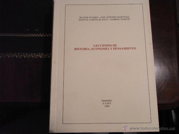 Libros de segunda mano: Lecciones de historia, econom&iacute;a y pensamiento.