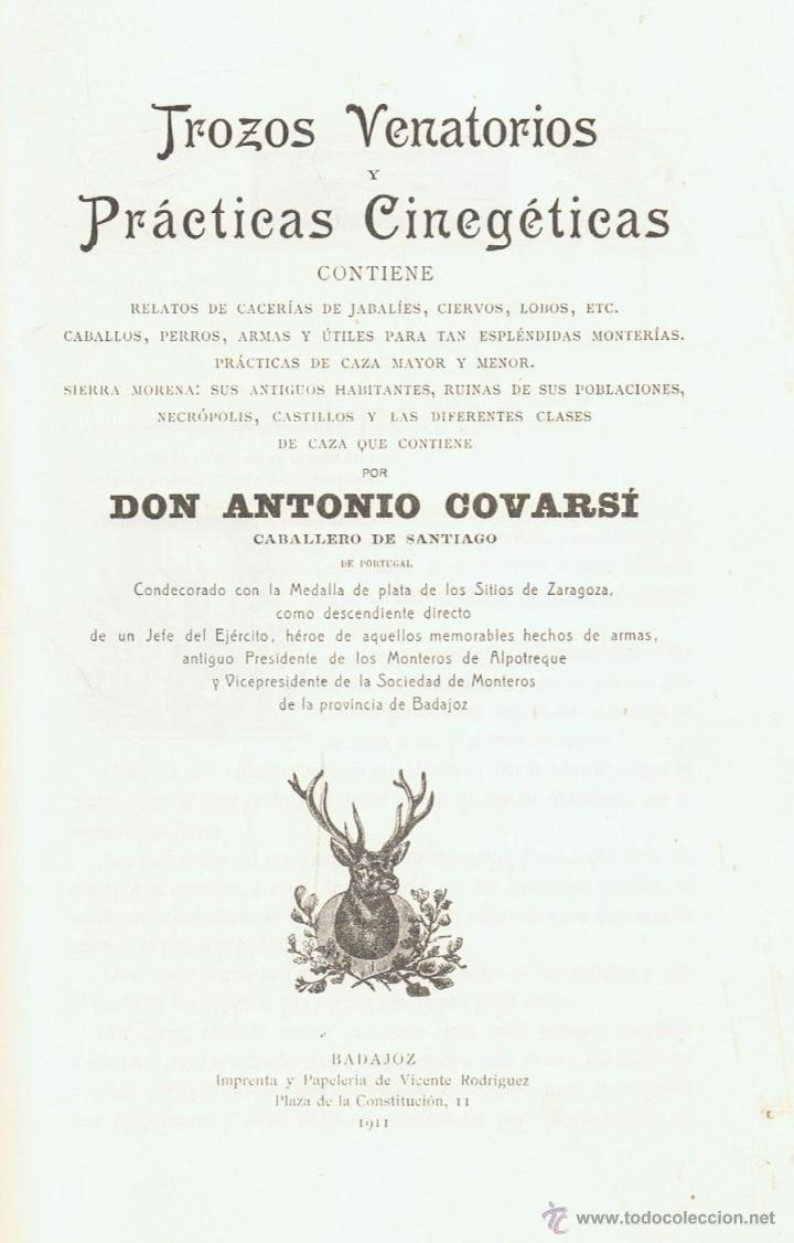 Libros de segunda mano: TROZOS VENATORIOS Y PR&Aacute;CTICAS CINEG&Eacute;TICAS - Foto 1