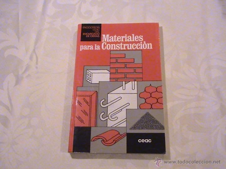 Libros de segunda mano: Materiales para la construcci&oacute;n. - Foto 1