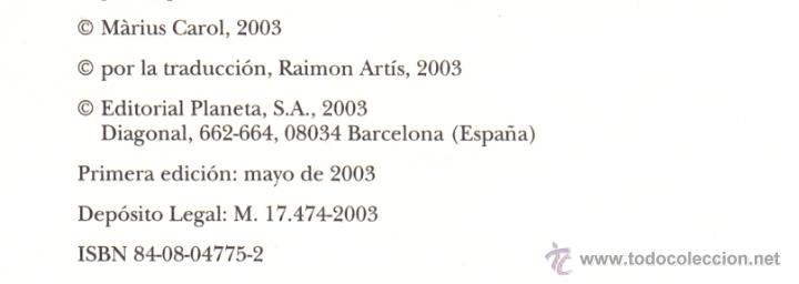 Libros de segunda mano: MARIUS CAROL / EL SECUESTRO DEL REY . 1&ordf; EDICI&Oacute;N . ED. PLANETA . A ESTRENAR. - Foto 3