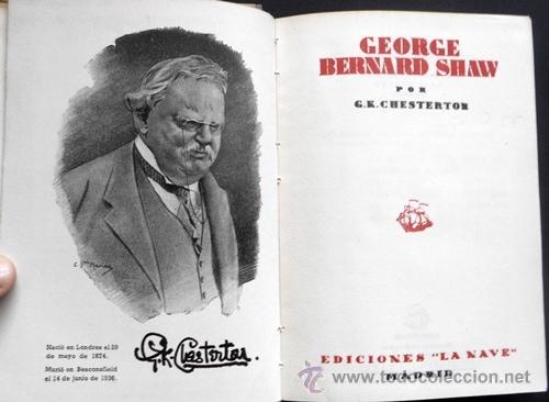 Libros de segunda mano: George Bernard Shaw - G.K. Chesterton - Ediciones La Nave - Foto 3