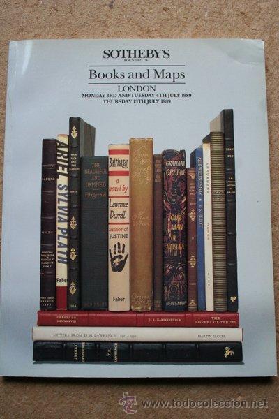 Libros de segunda mano: Sothebys. Books and maps. July 1989. - Foto 1