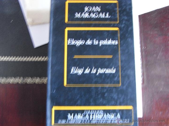 Libros de segunda mano: Elogio de la palabra/Elogi de la paraula. Joan Maragall. - Foto 1