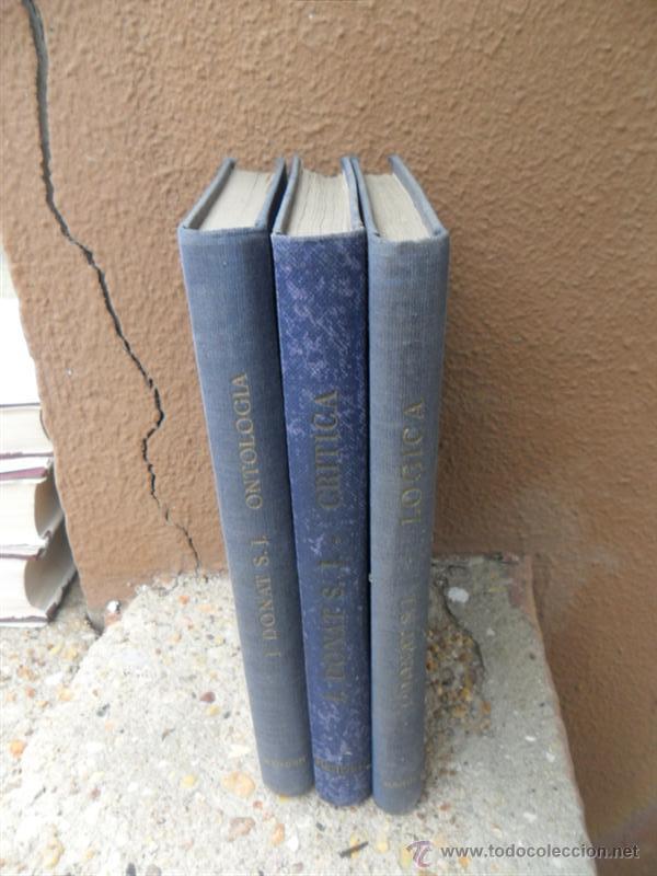 Libros de segunda mano: 3 tomos logica a&ntilde;os 1940 - Foto 1