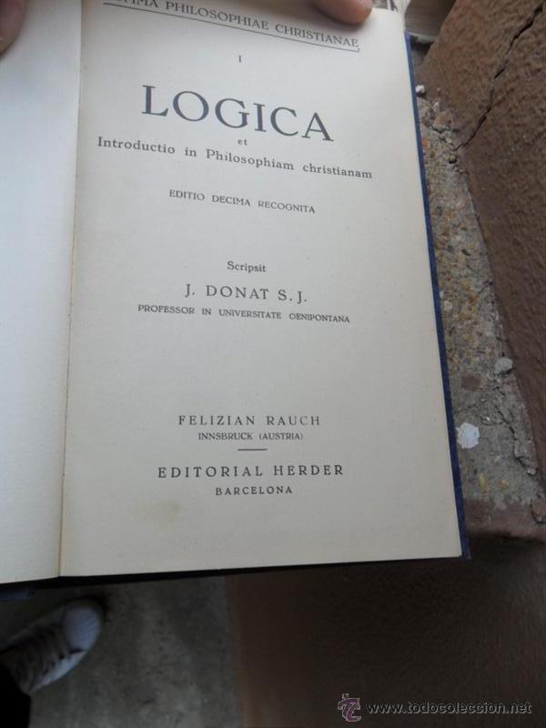 Libros de segunda mano: 3 tomos logica a&ntilde;os 1940 - Foto 2