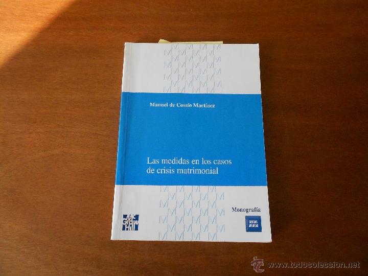 Libros de segunda mano: LAS MEDIDAS EN LOS CASOS DE CRISIS MATRIMONIAL (M. DE COSSIO MART&Iacute;NEZ) McGRAW HILL 1997
