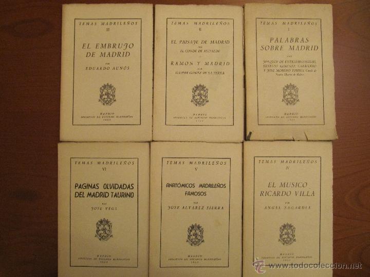Second hand books: Ciclo de 21 conferencias Temas Madrile&ntilde;os. Completa. Instituto de Estudios Madrile&ntilde;os. 1952-1959