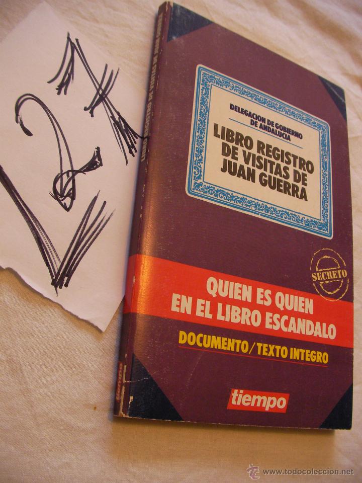 Libros de segunda mano: LIBRO REGISTRO VISITAS DE JUAN GUERRA - Foto 1