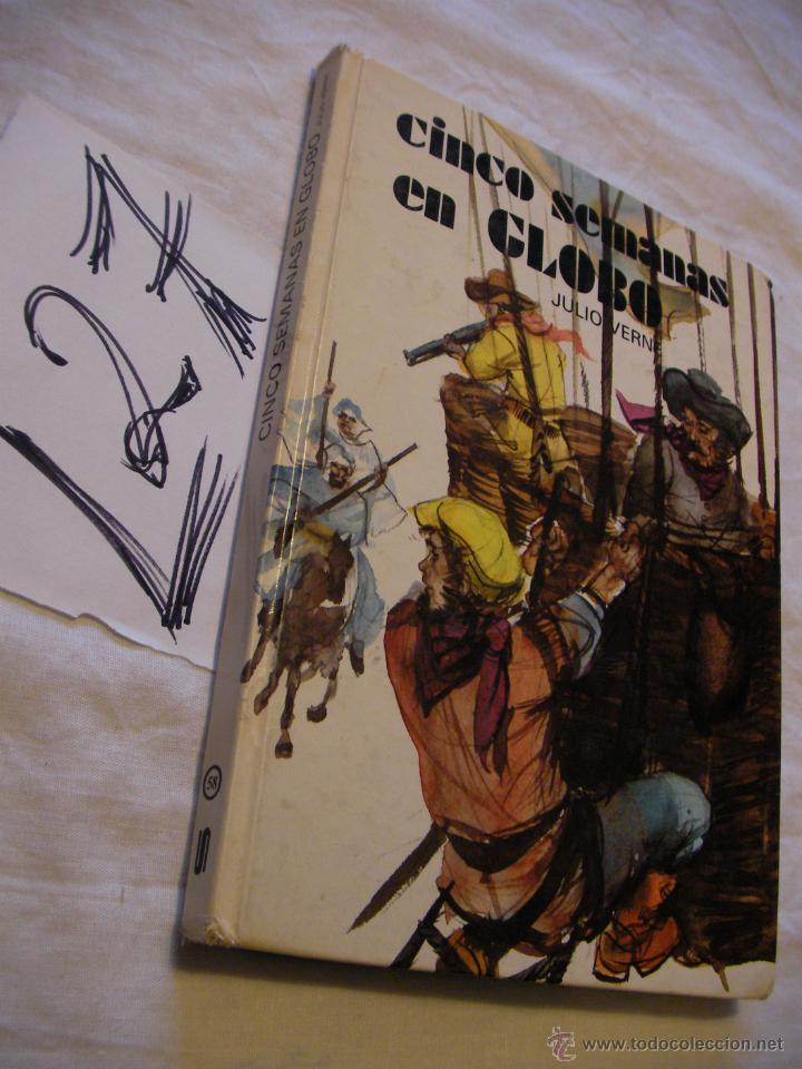 Libros de segunda mano: CINCO SEMANAS EN GLOBO - JULIO VERNE - Foto 1