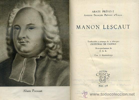 Libros de segunda mano: MANON LESCAUT. N&ordm;178.  A-CRISOL-0448 - Foto 1