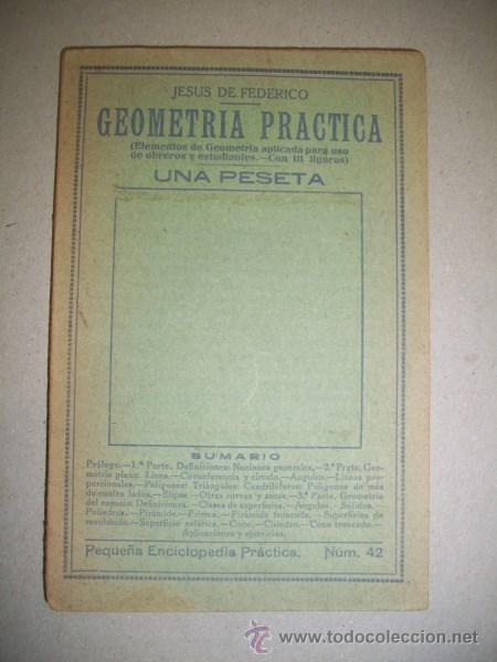 Libros de segunda mano: FEDERICO, Jes&uacute;s de. Geometr&iacute;a pr&aacute;ctica - Foto 1