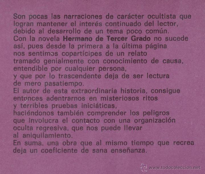 Libros de segunda mano: HERMANO DE TERCER GRADO -Will L. Garver- - Foto 4