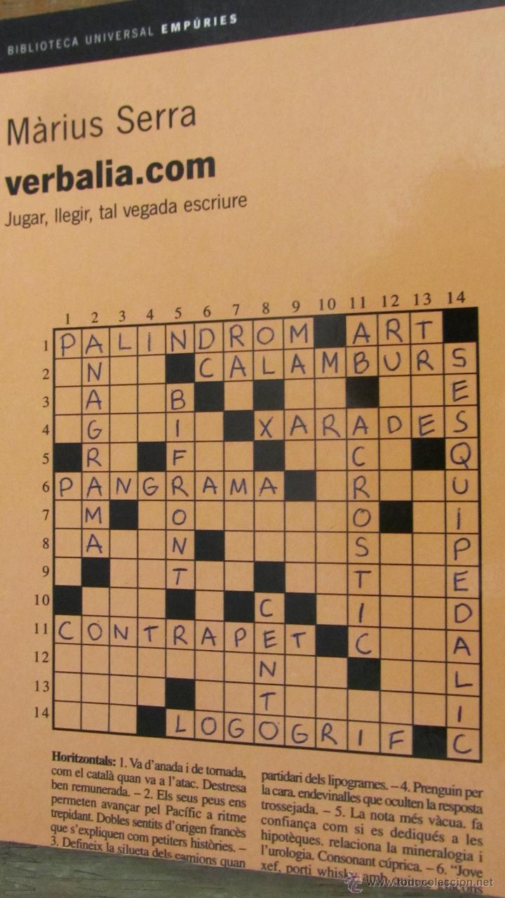 Libros de segunda mano: VERBALIA.COM DE M&Agrave;RIUS SERRA (EMP&Uacute;RIES) - Foto 1