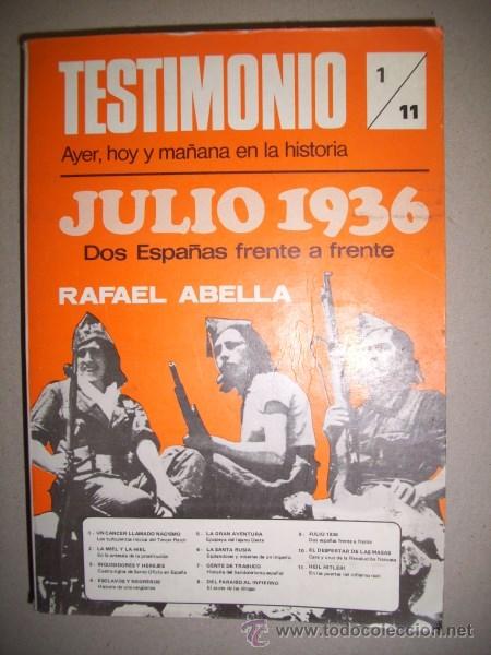 Libri di seconda mano: TESTIMONIO : Ayer, hoy y ma&ntilde;ana en la historia : 1/11