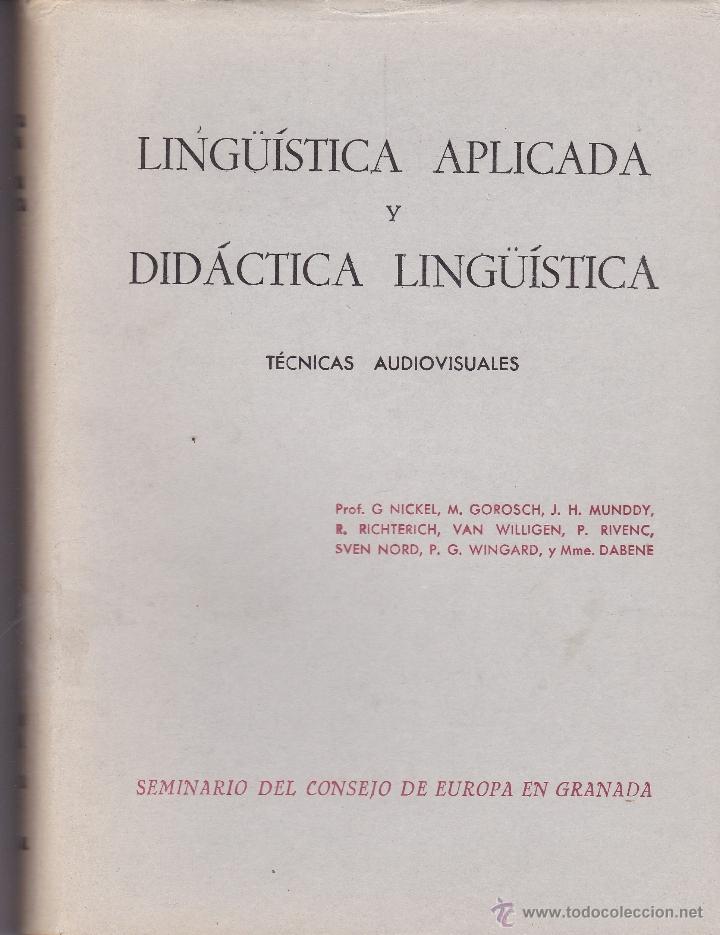 Second hand books: LING&Uuml;&Iacute;STICA APLICADA Y DID&Aacute;CTICA LING&Uuml;&Iacute;STICA - TECNICAS AUDIOVISUALES - SEMINARIO - 1968