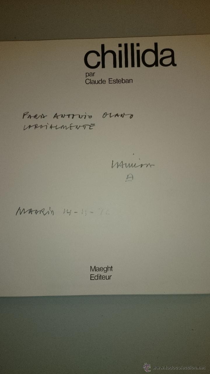 Libros de segunda mano: EDUARDO CHILLIDA. DEDICATORIA AUT&Oacute;GRAFA. FIRMA SIGNED AUTOGRAPH - Foto 6