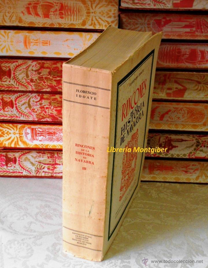 Libros de segunda mano: RINCONES DE LA HISTORIA DE NAVARRA .  Autor  :  Idoate, Florencio - Foto 2
